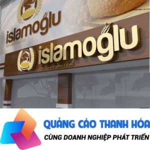 Biển quảng cáo chữ nổi inox sáng mặt